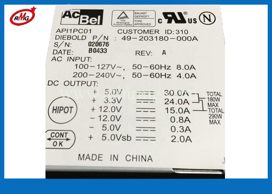 49203180000A銀行自動支払機の予備品のDieboldの電源300W 49203180000A