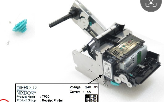 01750302835 1750302835 Diebold Nixdorf DN200 TP30 領収書 プリンターATM マシン Diebold Nixdorf DN 部品